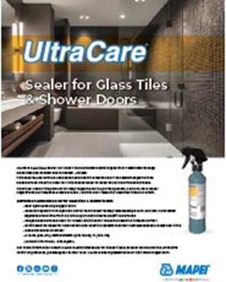 UltraCare Sealer for Glass Tiles &amp; Shower Doors flyer